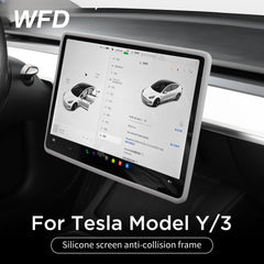 Silicone Screen Anti-collision Frame For Tesla Model Y/3