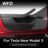 Super Fiber Leather Door Anti Kick pad For Tesla New Model 3