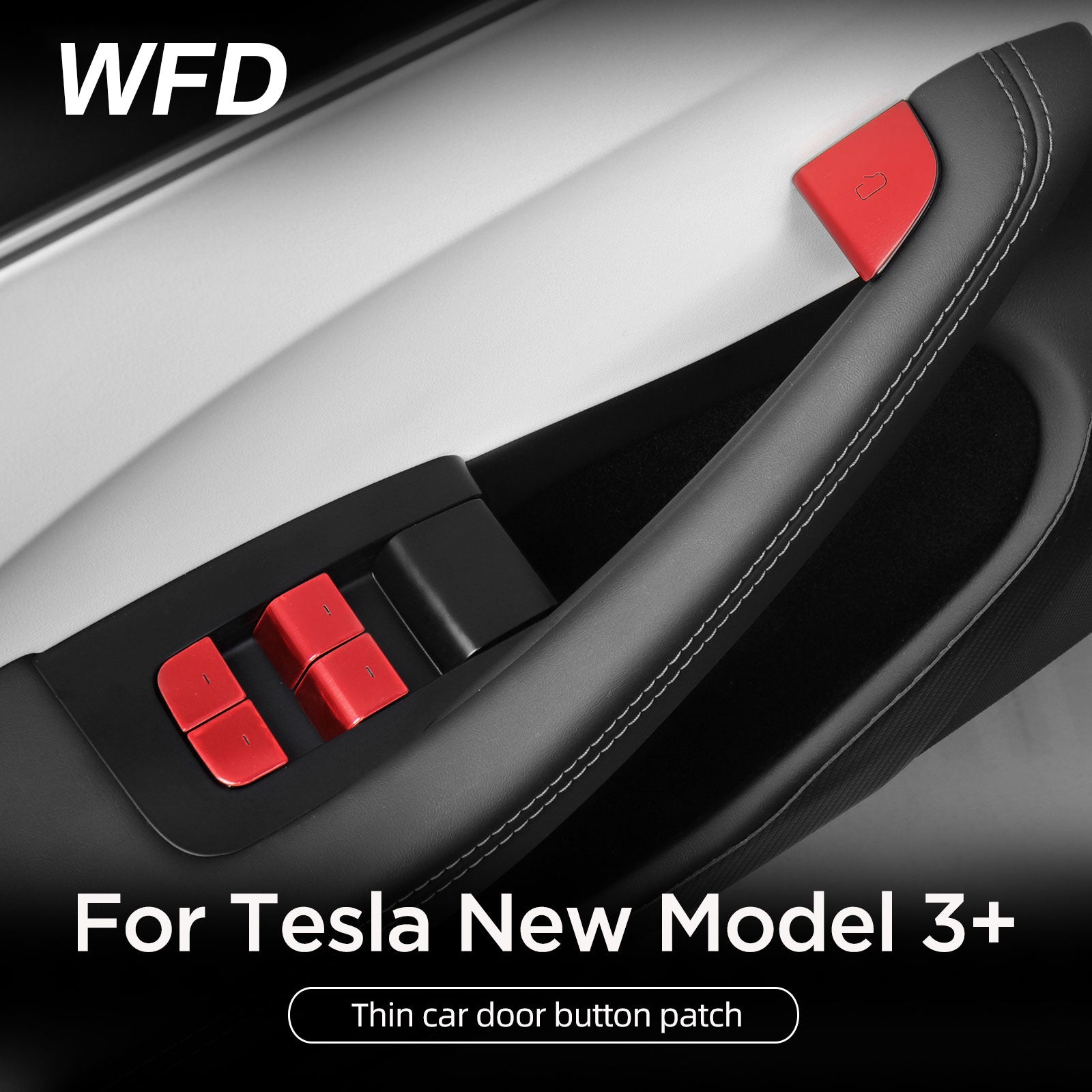 Thin Car Boor Button Patch For Tesla New Model 3+