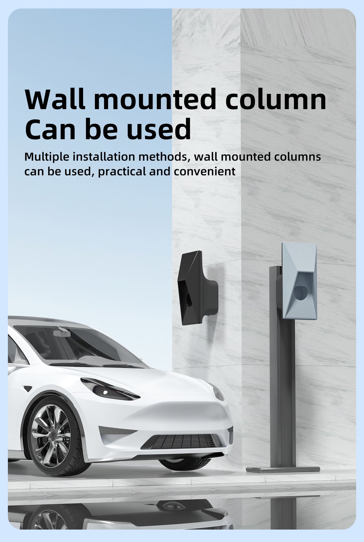 Cyber Charging Gun Storage And Winding Device For Tesla Model Y/3/X/S