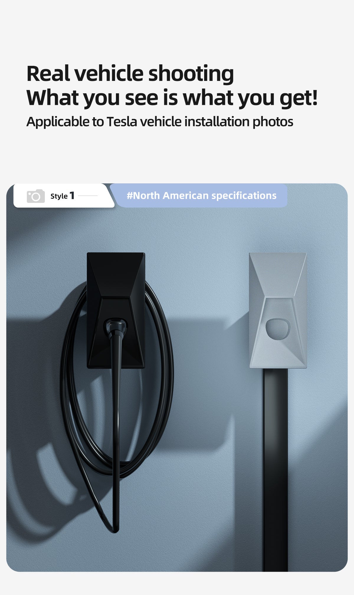 Cyber Charging Gun Storage And Winding Device For Tesla Model Y/3/X/S