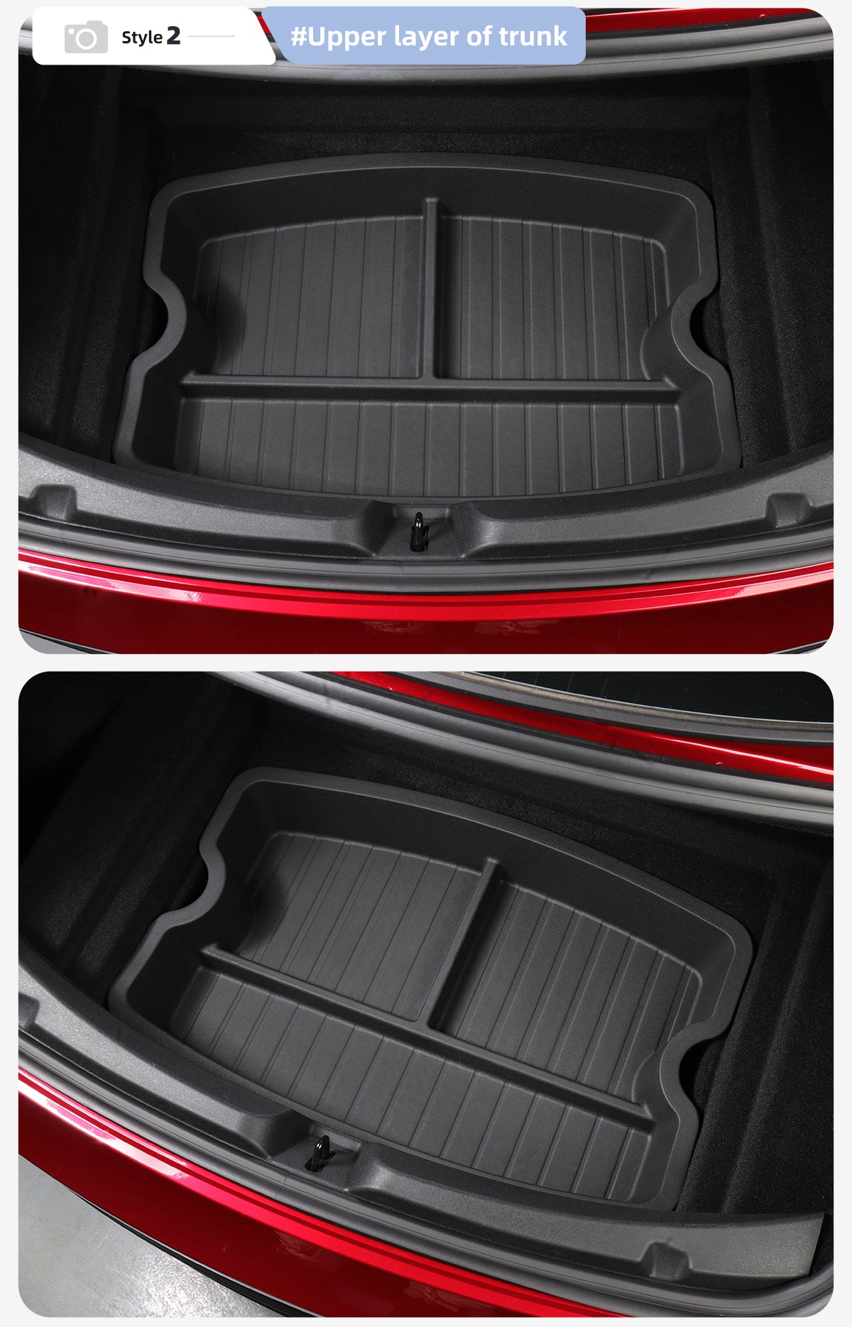 TPE Front And Rear Trunk Storage Boxes For Tesla New Model 3+