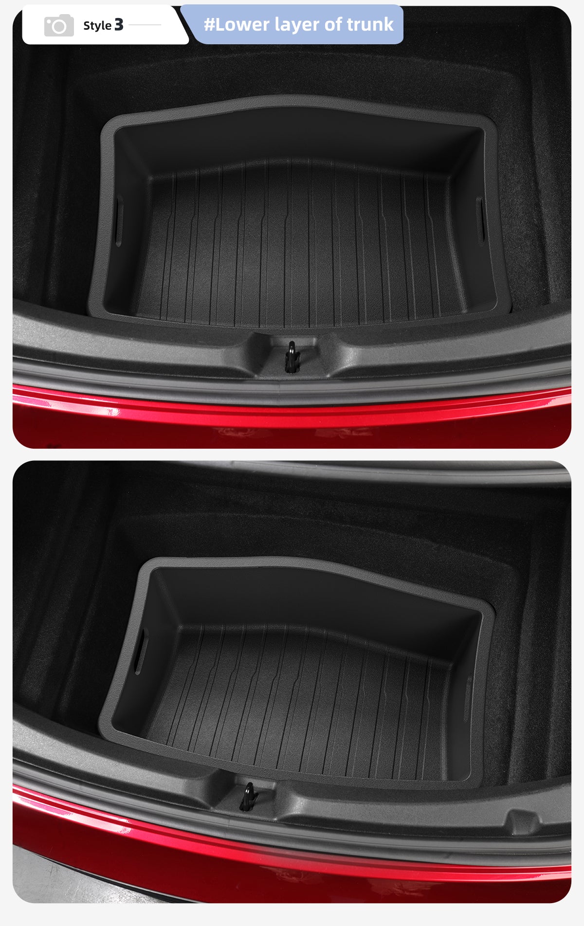 TPE Front And Rear Trunk Storage Boxes For Tesla New Model 3+