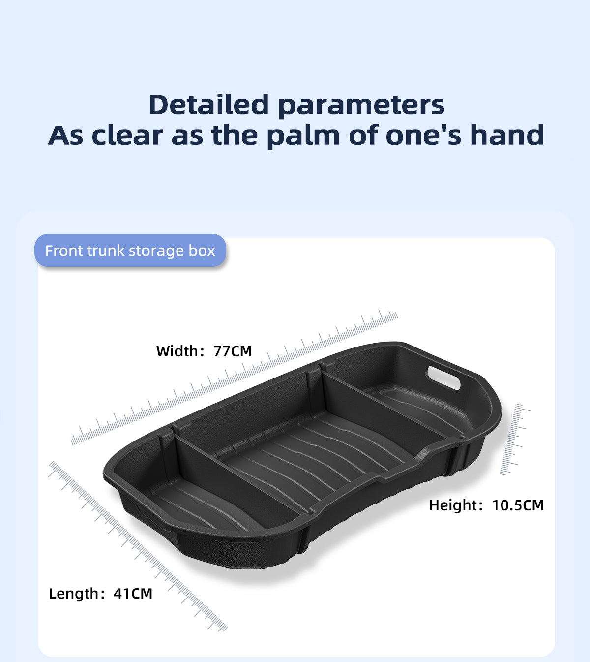 TPE Front And Rear Trunk Storage Boxes For Tesla New Model 3+