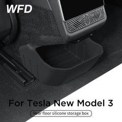 Rear Floor Silicone Storage Box For Tesla New Model 3