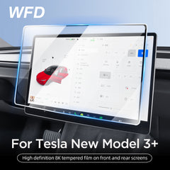 High Definition 8K Tempered Film on Front And Rear Screens For Tesla New Model 3+