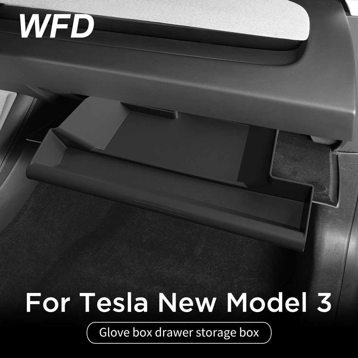 Glove Box Drawer Storage Box For Tesla New Model 3