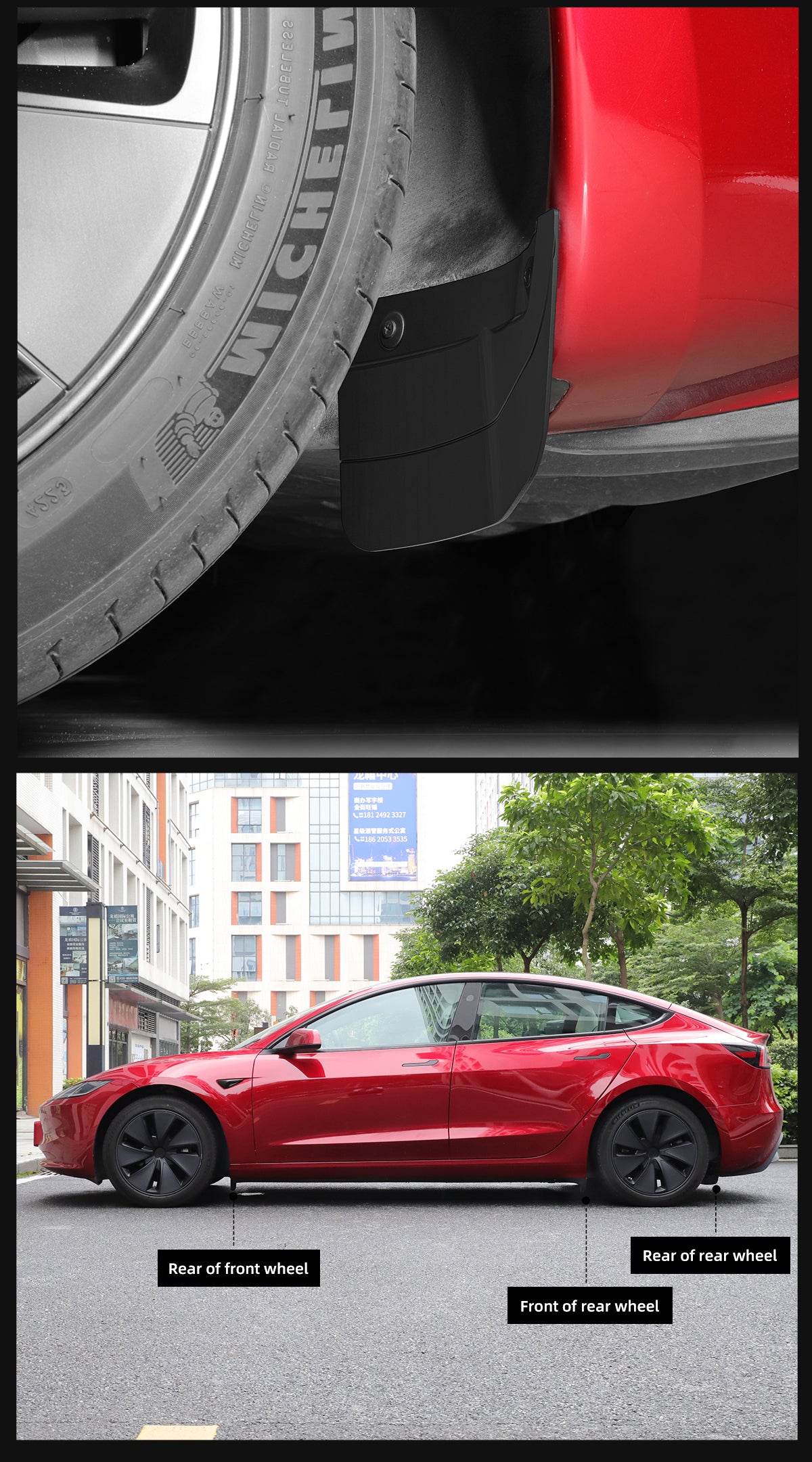 Lnvisible Mudguard For Tesla New Model 3