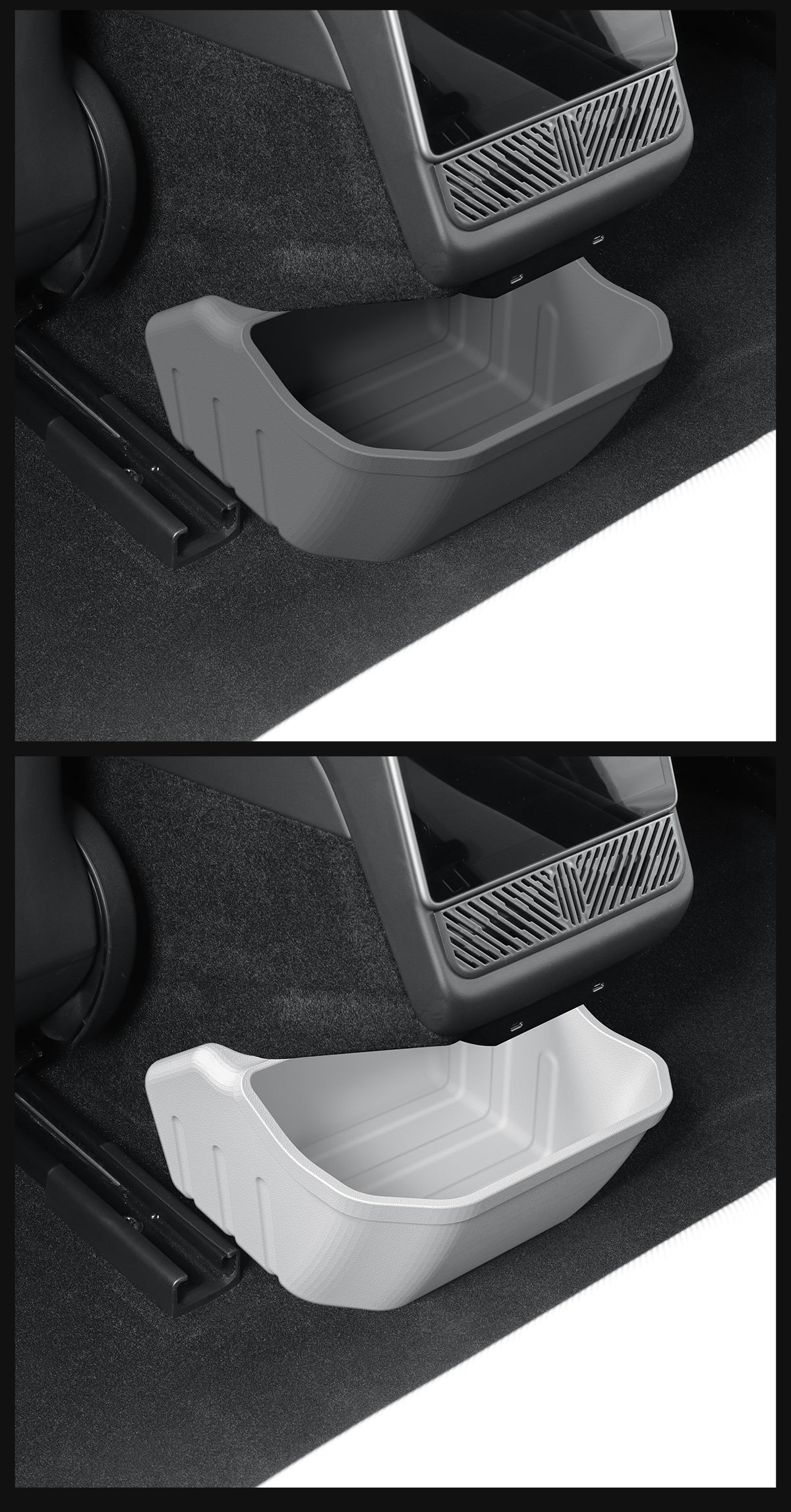 Rear Floor Silicone Storage Box For Tesla New Model 3