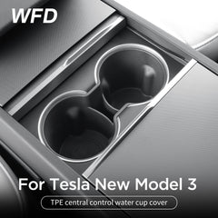 TPE Central Control Water Cup Cover For Tesla New Model 3