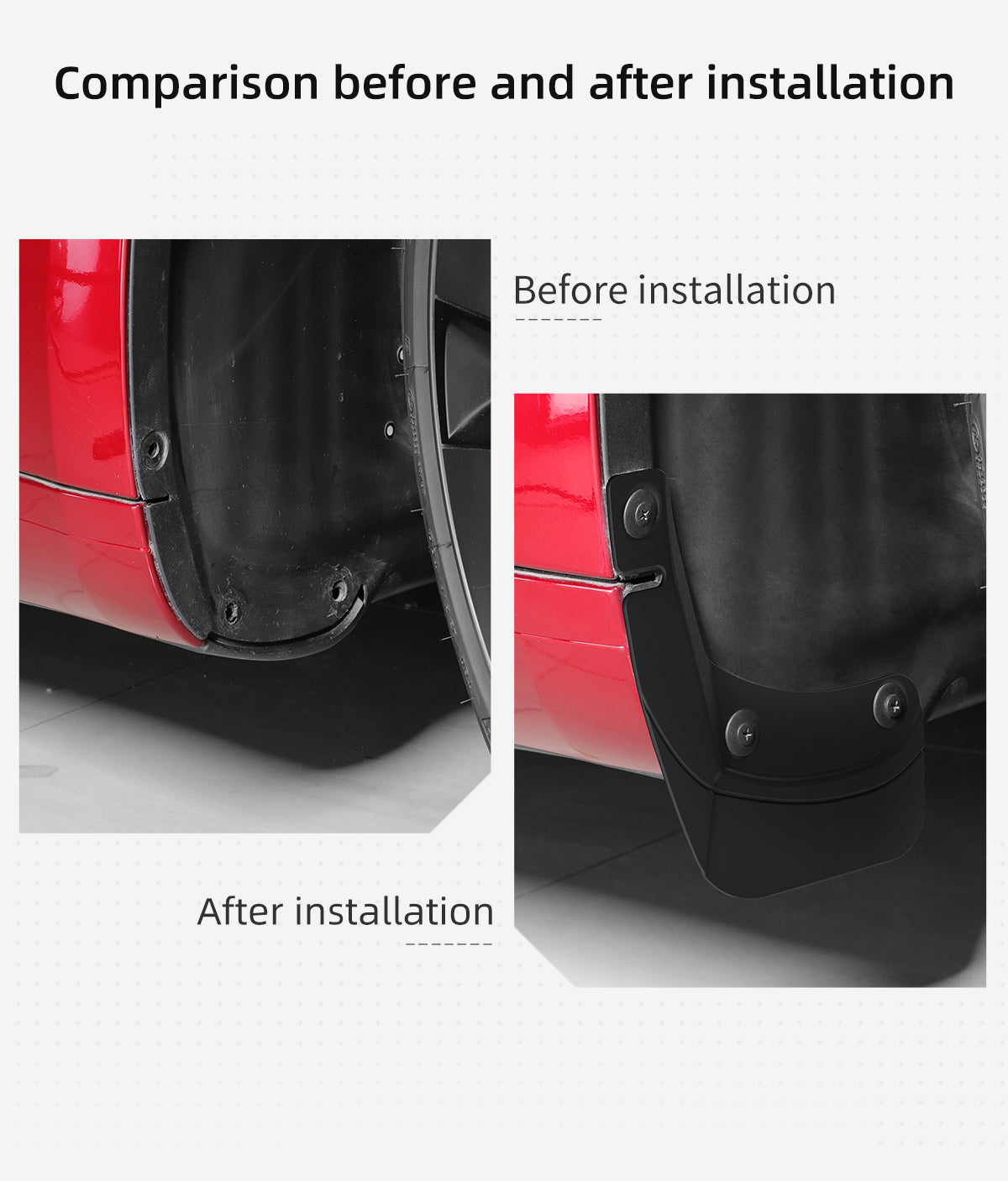 Lnvisible Mudguard For Tesla New Model 3