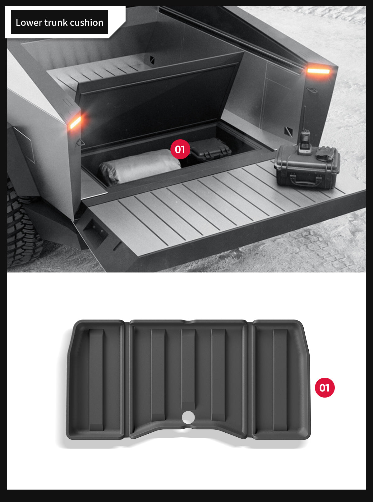 Full TPE Foot Mat and Spare Box Mat