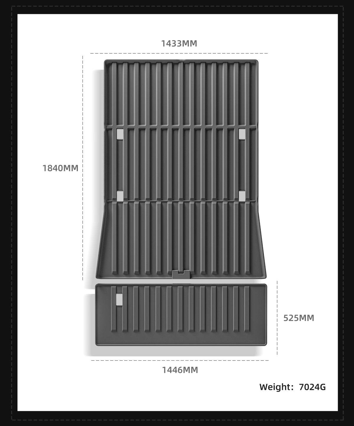 Full TPE Foot Mat and Spare Box Mat