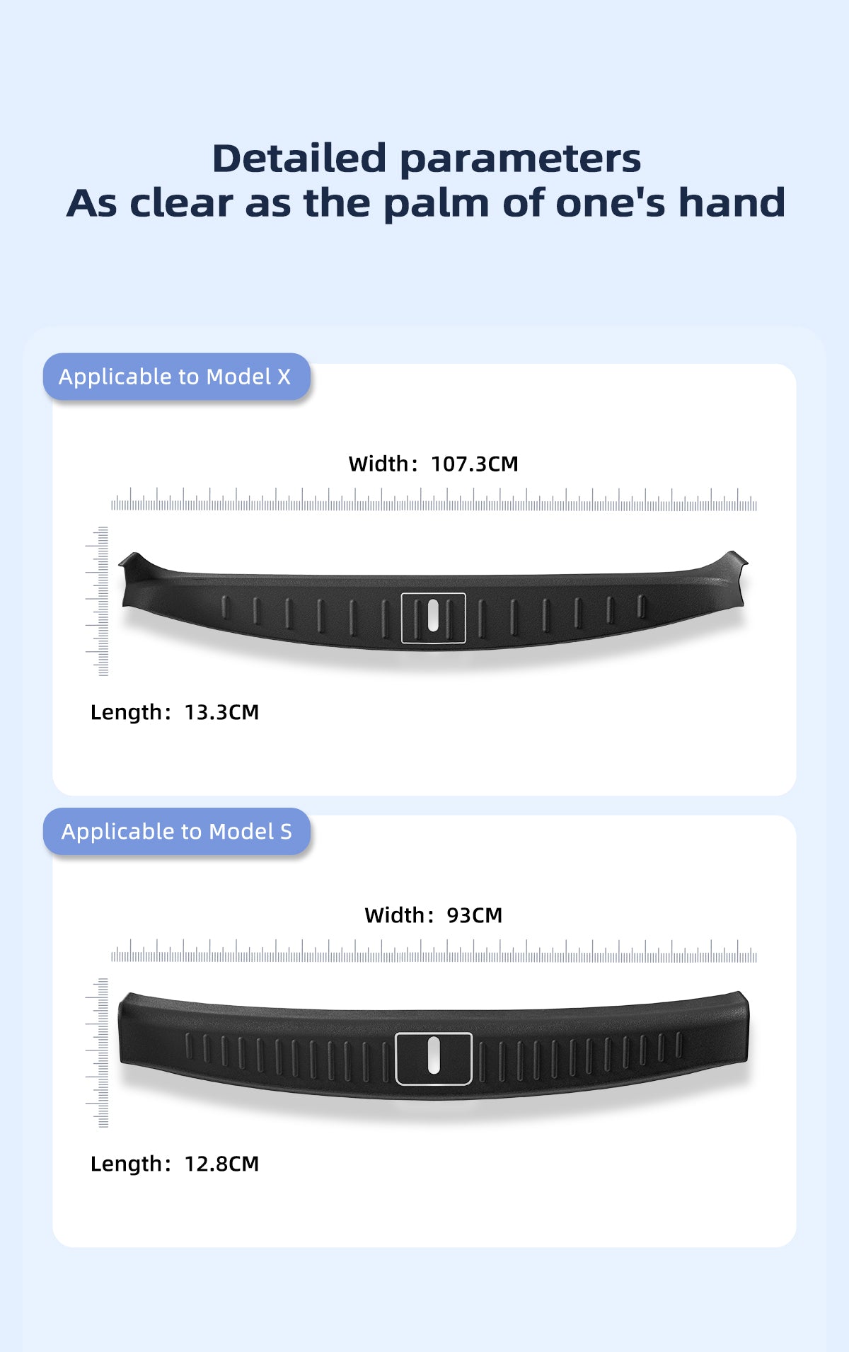 TPE Trunk Threshold Strip For Tesla New Model X/S