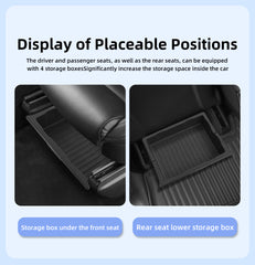 TPE Under Seat Storage Box For Tesla New Model X