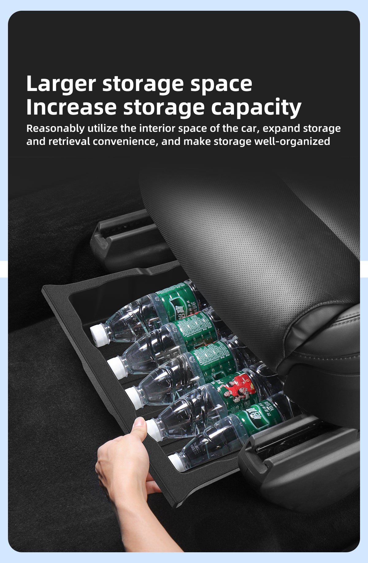 TPE Under Seat Storage Box For Tesla New Model X