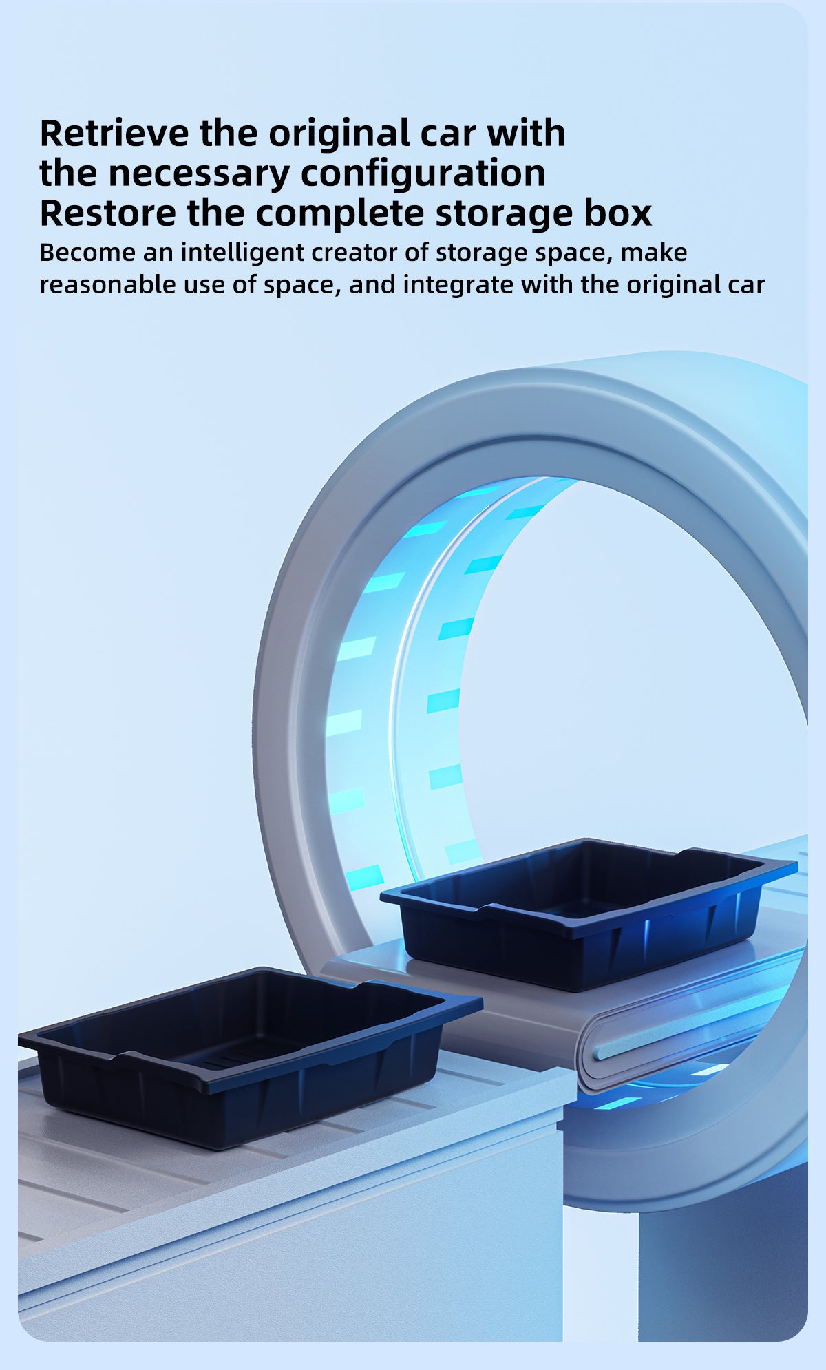 TPE Under Seat Storage Box For Tesla New Model X