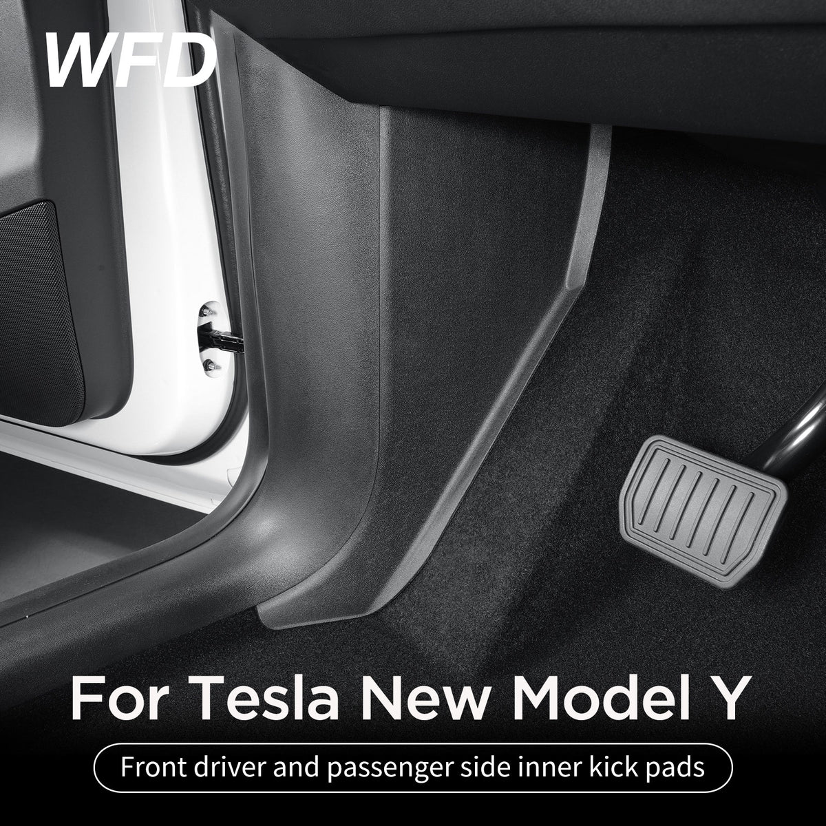 Front Driver And Passenger Side Inner Kick Pads For Tesla New Model Y