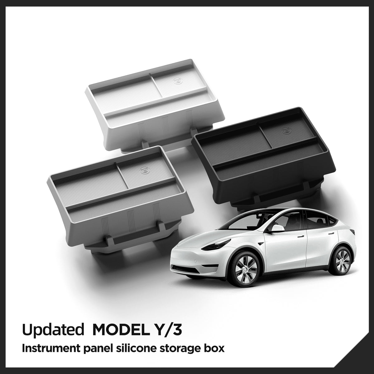 Instrument panel silicone storage box