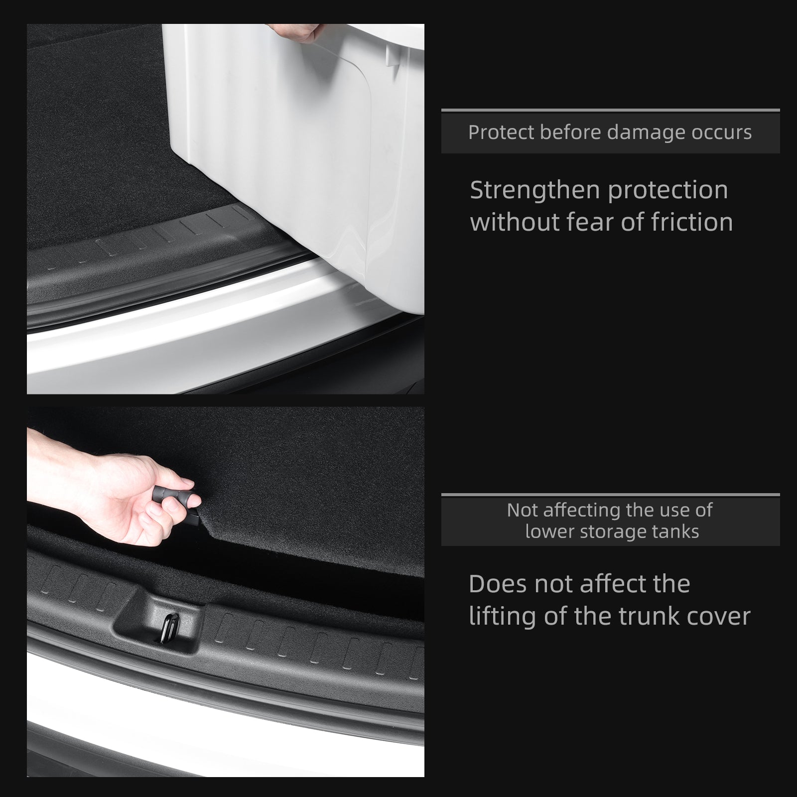 TPE trunk threshold protection strip