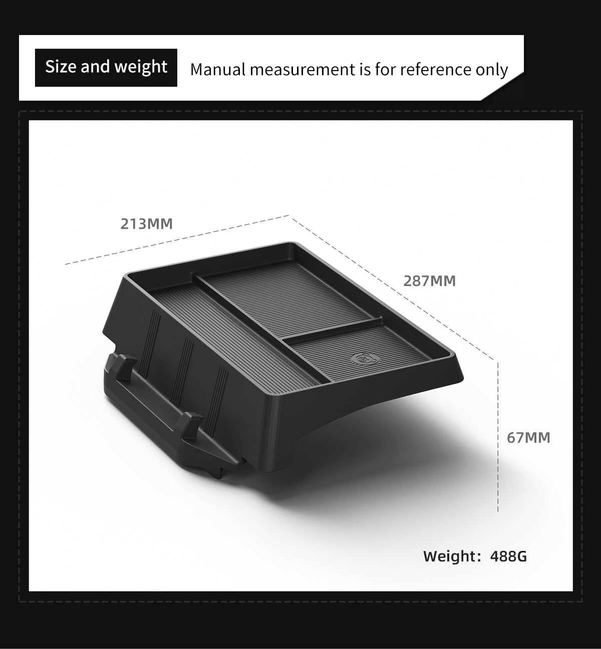 Instrument panel silicone storage box