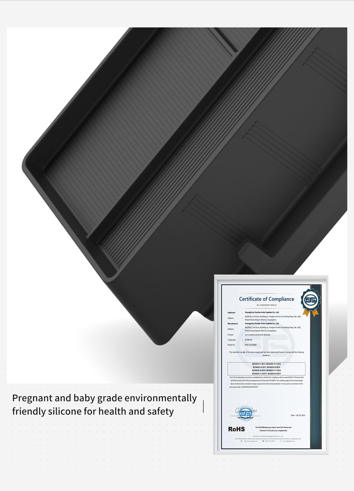 Instrument panel silicone storage box