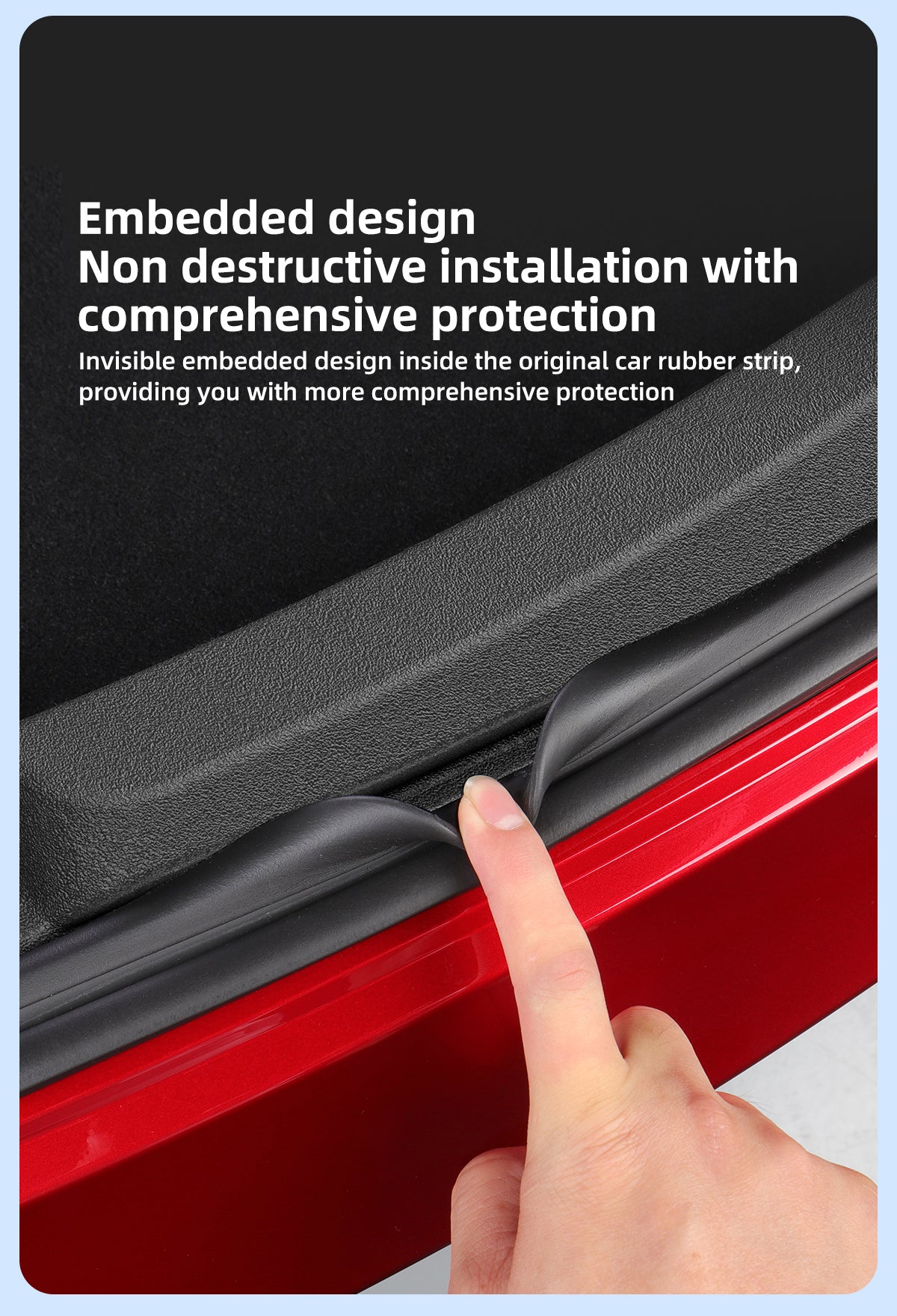 TPE Trunk Threshold Protection Strip For Tesla New Model 3+