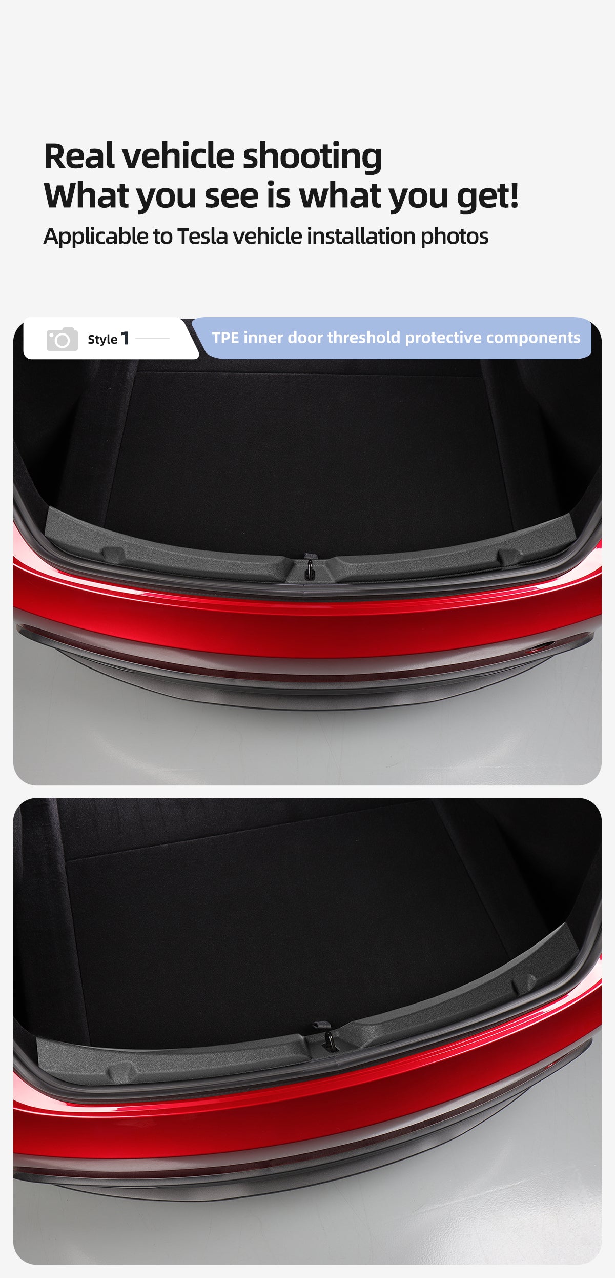 TPE Trunk Threshold Protection Strip For Tesla New Model 3+