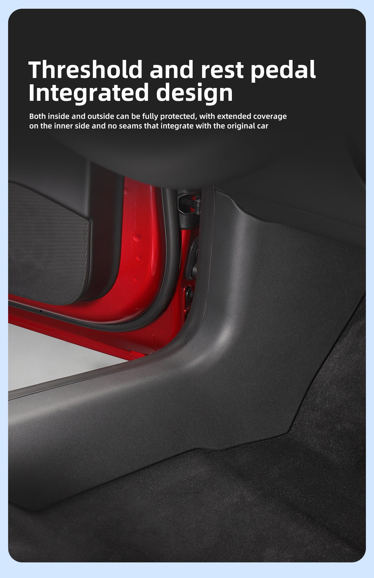 Front and rear inner door sills/center console sides/seat protective pads